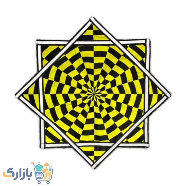 داپو استار مدل گرداب با طراحی اپتیکال زرد و مشکی برای فلو آرت