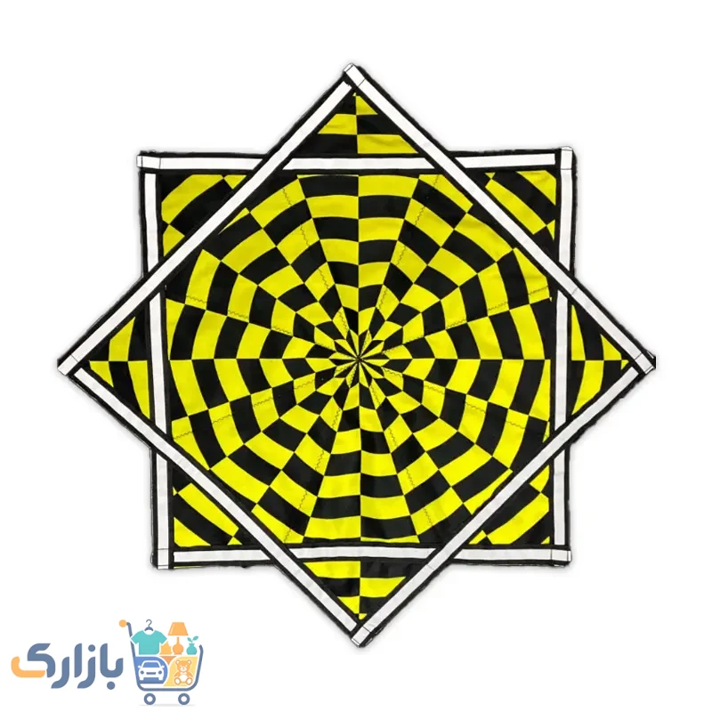 داپو استار مدل گرداب با طراحی اپتیکال زرد و مشکی برای فلو آرت