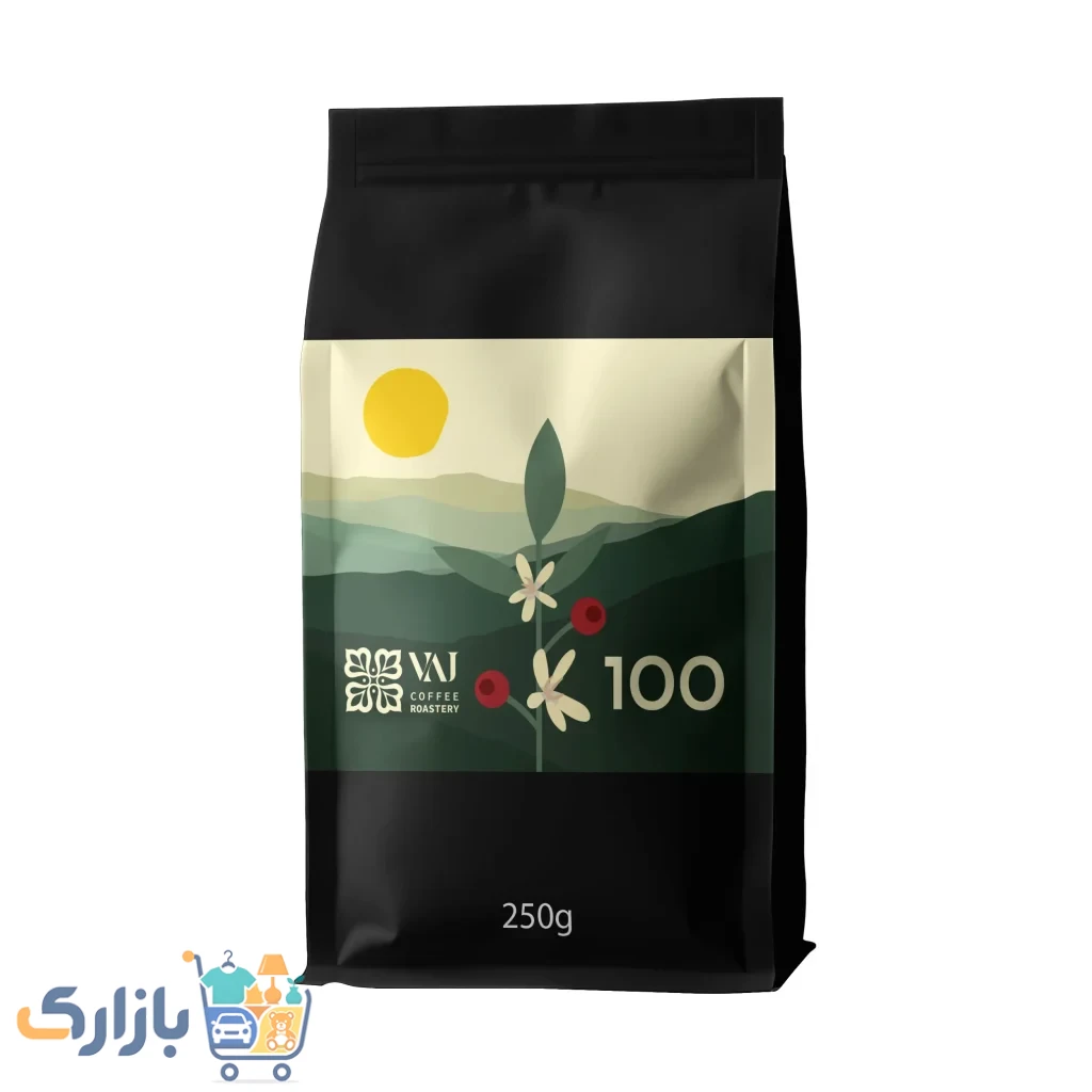 قهوه اسپرسو 100 عربیکا اسپرسوساز خانگی 250 گرم رستری واژ